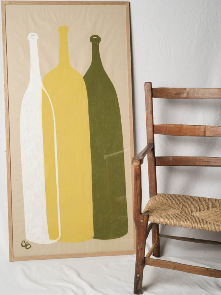 Timeless ochre yellow graphic illustration