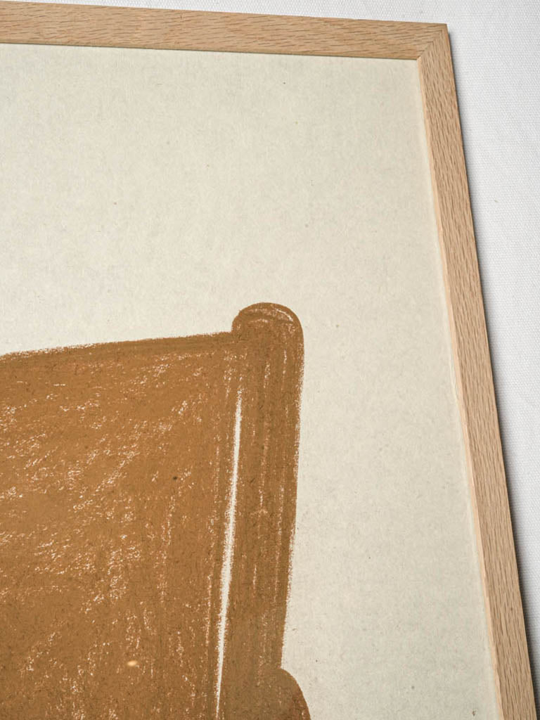 Graphic silhouette deck chair painting