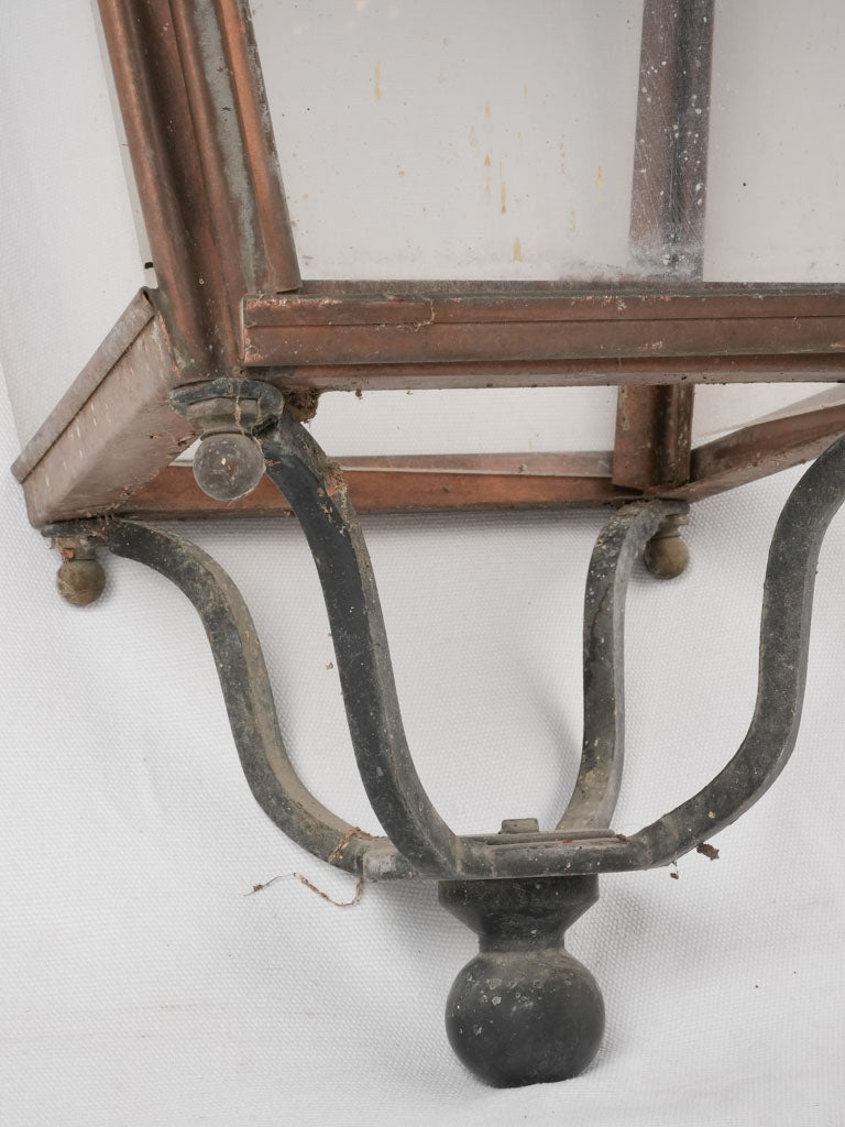 Old-fashioned copper lantern, South France origin