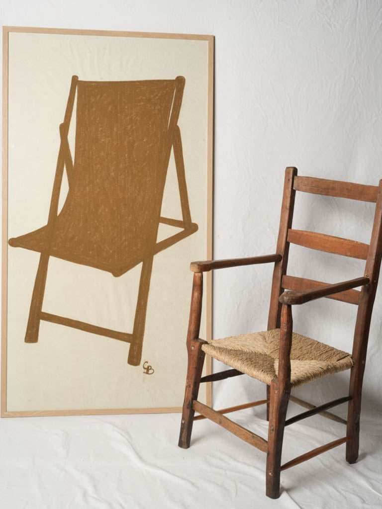 Warm tobacco brown decor piece