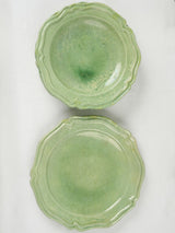Sophisticated Vallauris green dinner plates