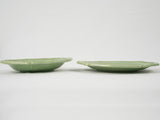 Stylish Vallauris green earthenware soup bowls