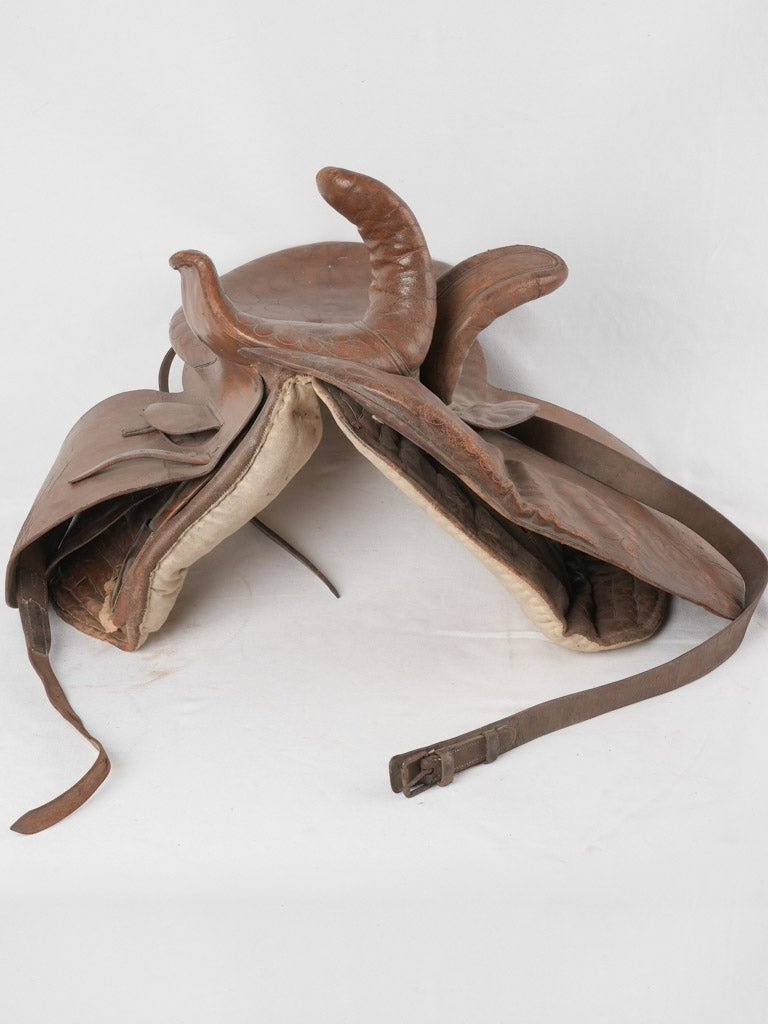 Leather saddle from the Camargue