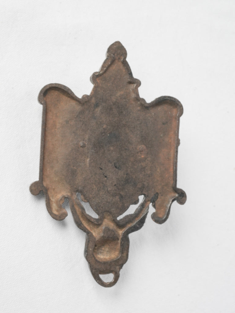 Oxidized finish late 19th-century holder