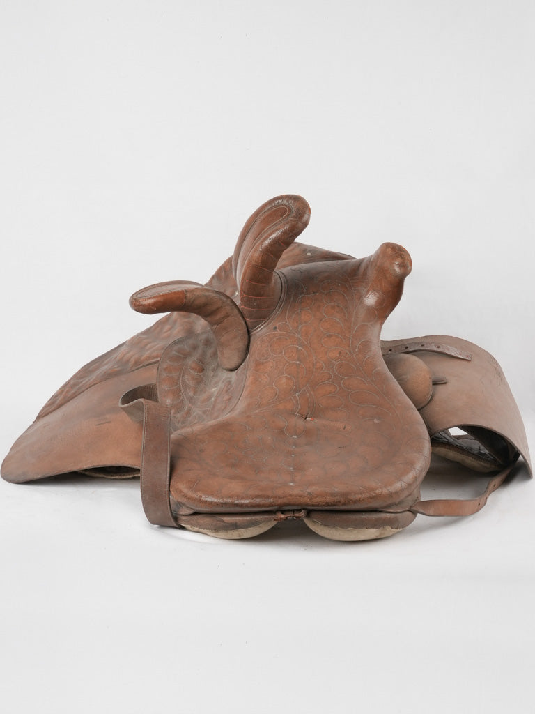 Leather saddle from the Camargue