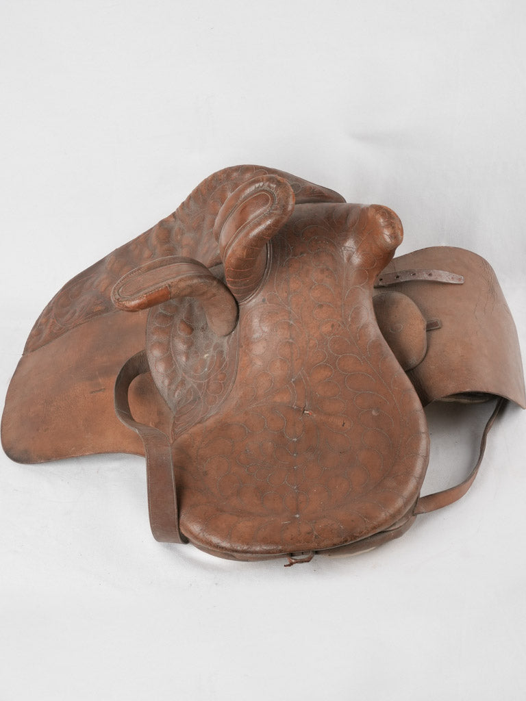 Leather saddle from the Camargue