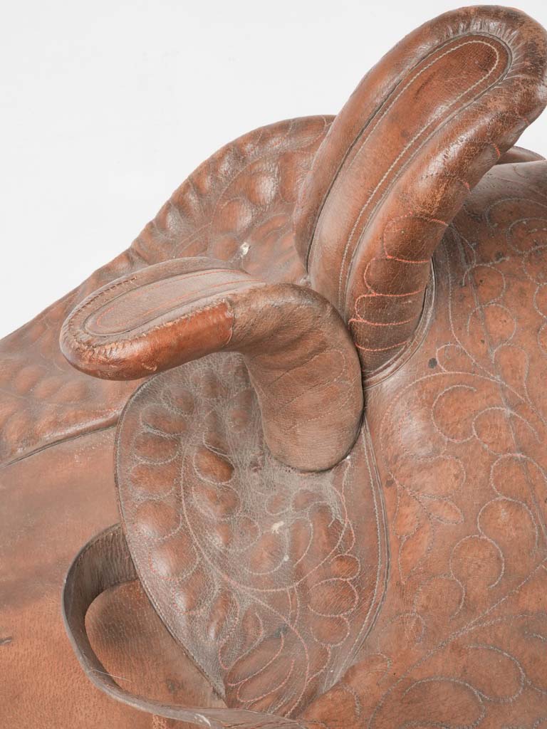 Leather saddle from the Camargue