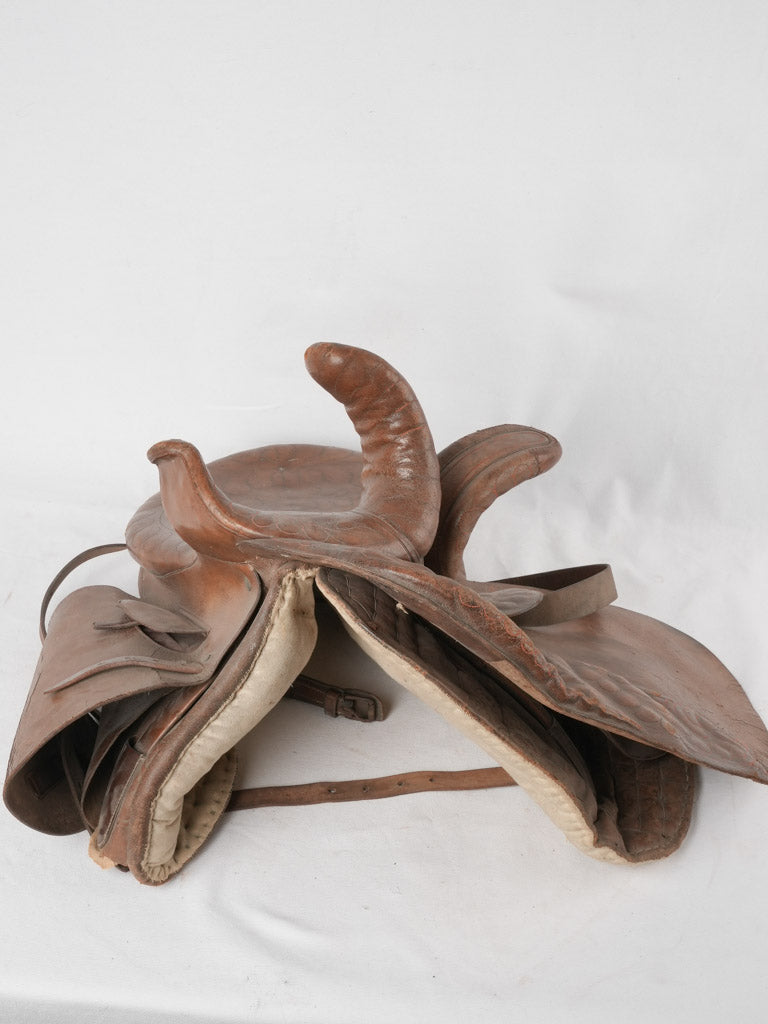 Leather saddle from the Camargue