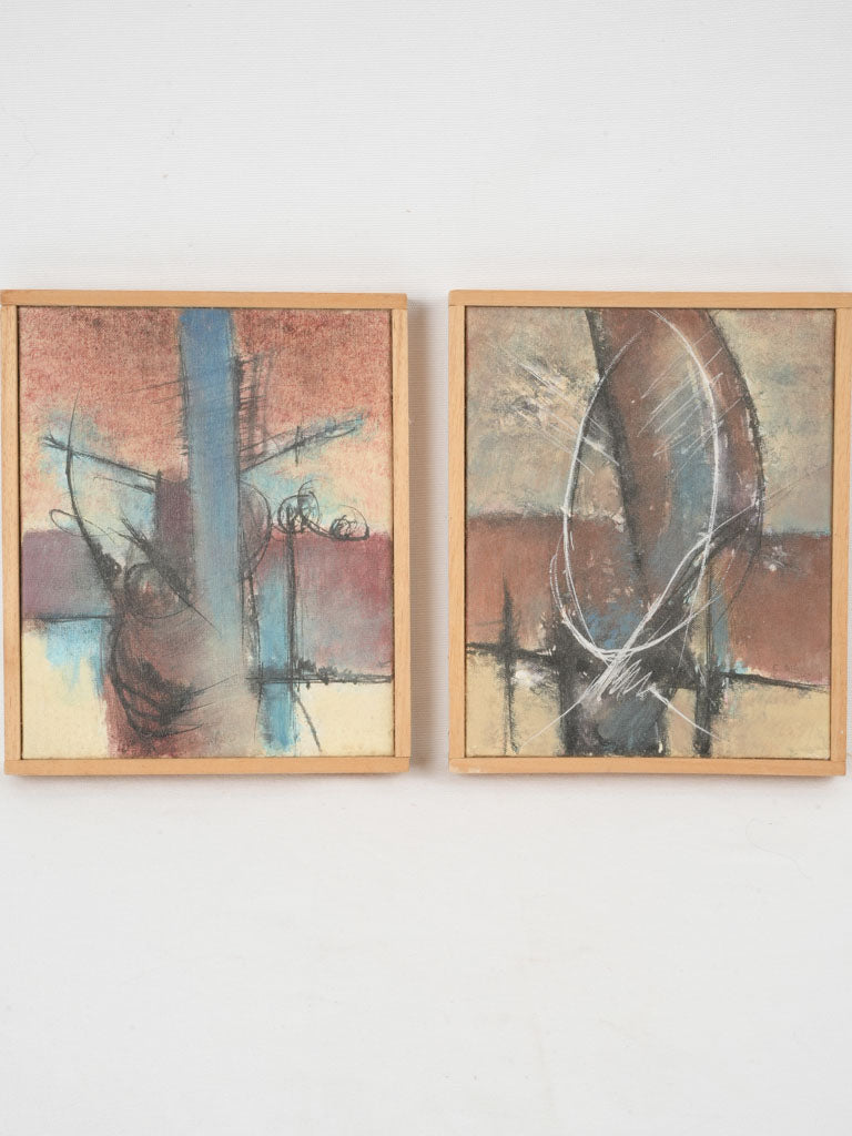 Vintage dual modernist frames by C. Abad