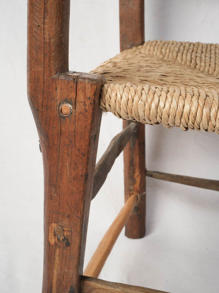 Sculptural ladder-back chair