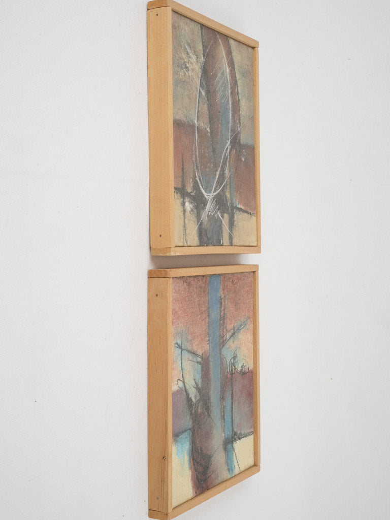 Elegant modern and traditional earth-toned art