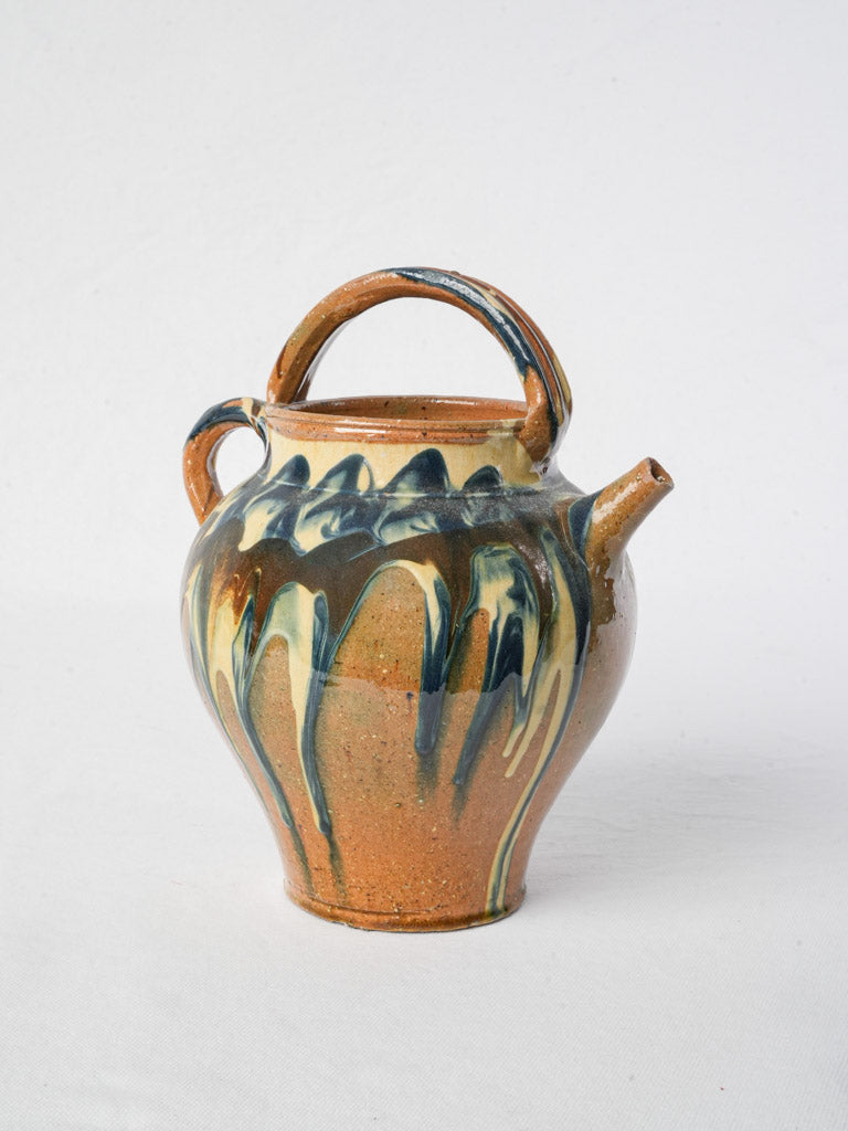 Vintage French earthenware water jug