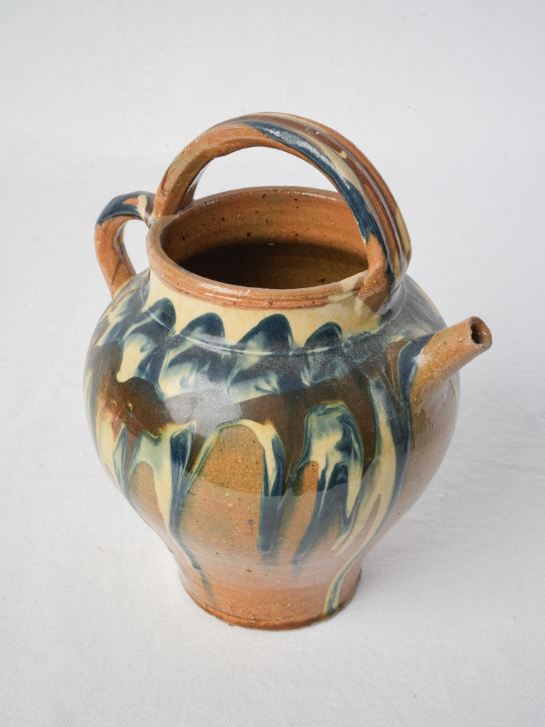 Glossy antique chevrette pitcher