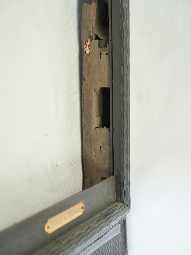 Aged Bolognese school heritage frame  