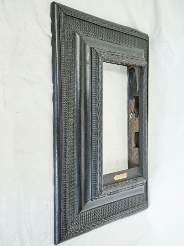 Vintage ebonized wood photo frame  