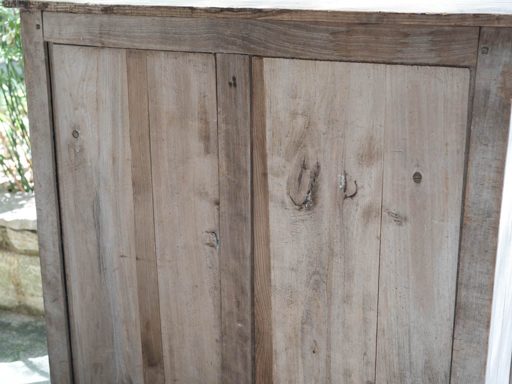 Early 20th Century French Provincial Pantry Buffet in Soft Blue-Gray Paint - 39½"