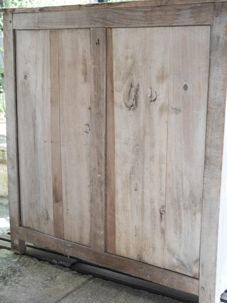 Early 20th Century French Provincial Pantry Buffet in Soft Blue-Gray Paint - 39½"