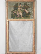 Rustic Louis XVI trumeau mirror 40½" x 23¼"