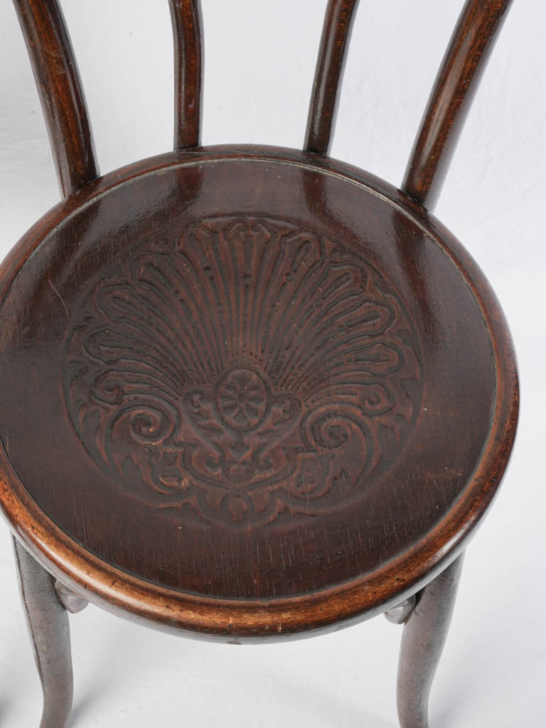 Curved leg wood chairs