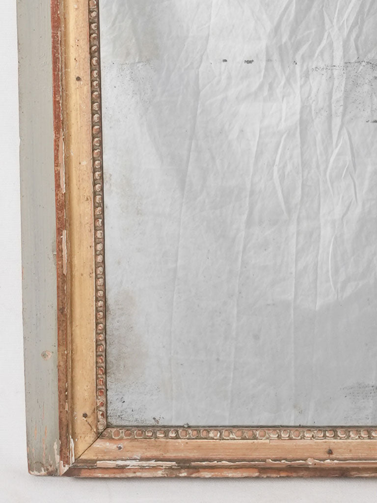 Rustic Louis XVI trumeau mirror 40½" x 23¼"