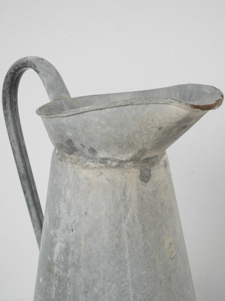 Charming, timeworn Provençal zinc vessel