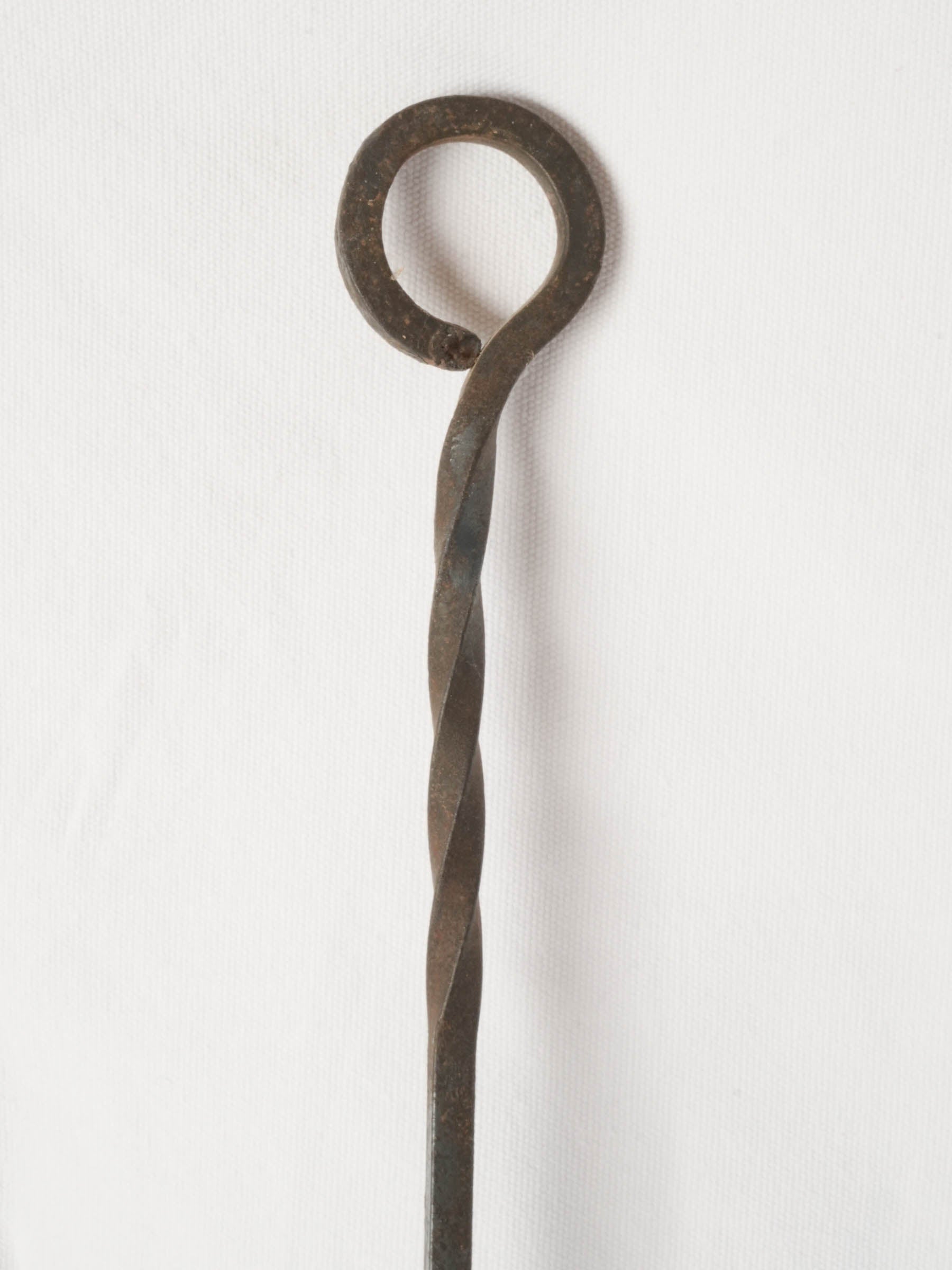 Hand Forged Iron Fire Tools Set from Provence