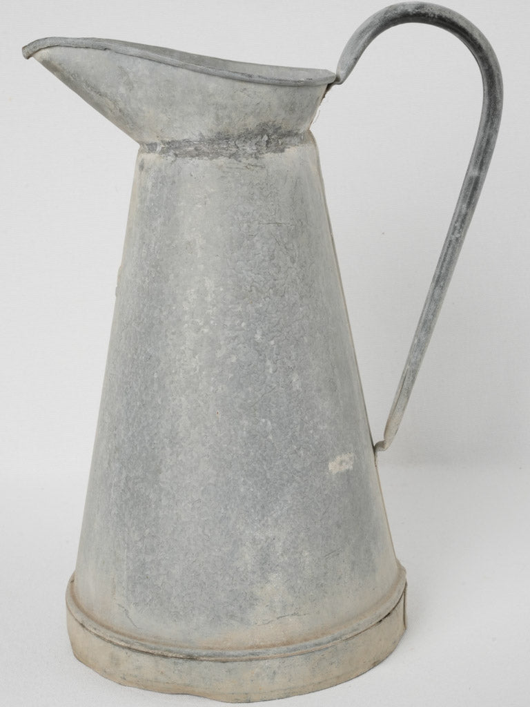 Patina-covered, historic zinc vase