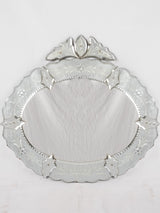 Large oval Venetian mirror 30¼" x 32¾"