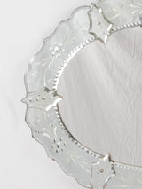 Large oval Venetian mirror 30¼" x 32¾"