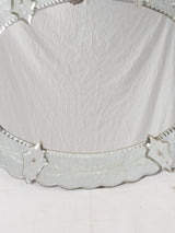 Large oval Venetian mirror 30¼" x 32¾"