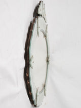 Large oval Venetian mirror 30¼" x 32¾"