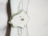 Large oval Venetian mirror 30¼" x 32¾"