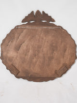 Large oval Venetian mirror 30¼" x 32¾"