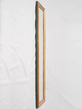 Louis XVI narrow mirror w/ pearl & sage detail