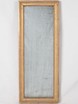 Rectangular Louis XVI mirror w/ bead detail 41" x 15¾"