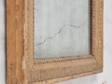 Rectangular Louis XVI mirror w/ bead detail 41" x 15¾"