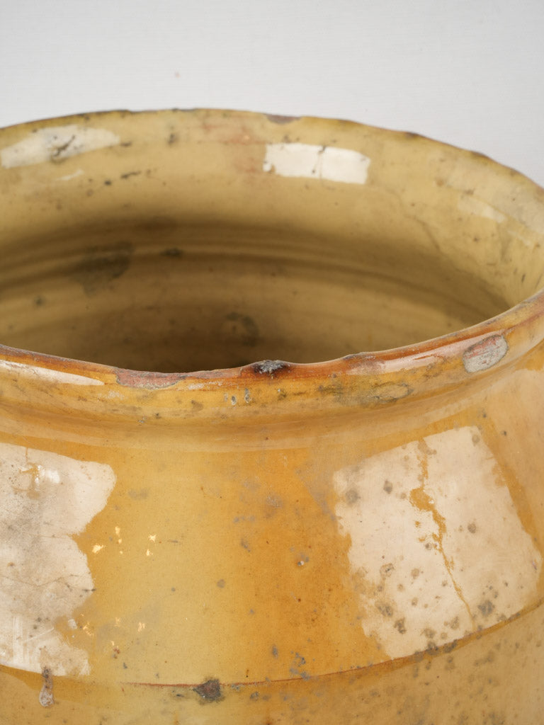 Authentic late 19th-century unglazed confit pot