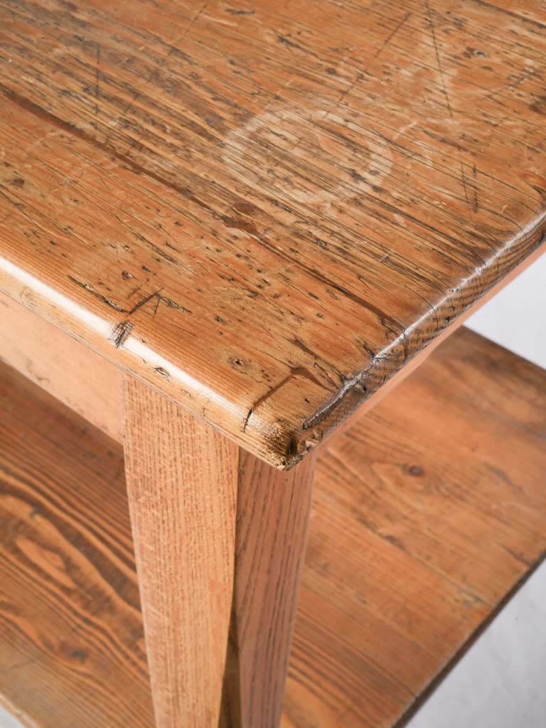 Warm patina draper work table