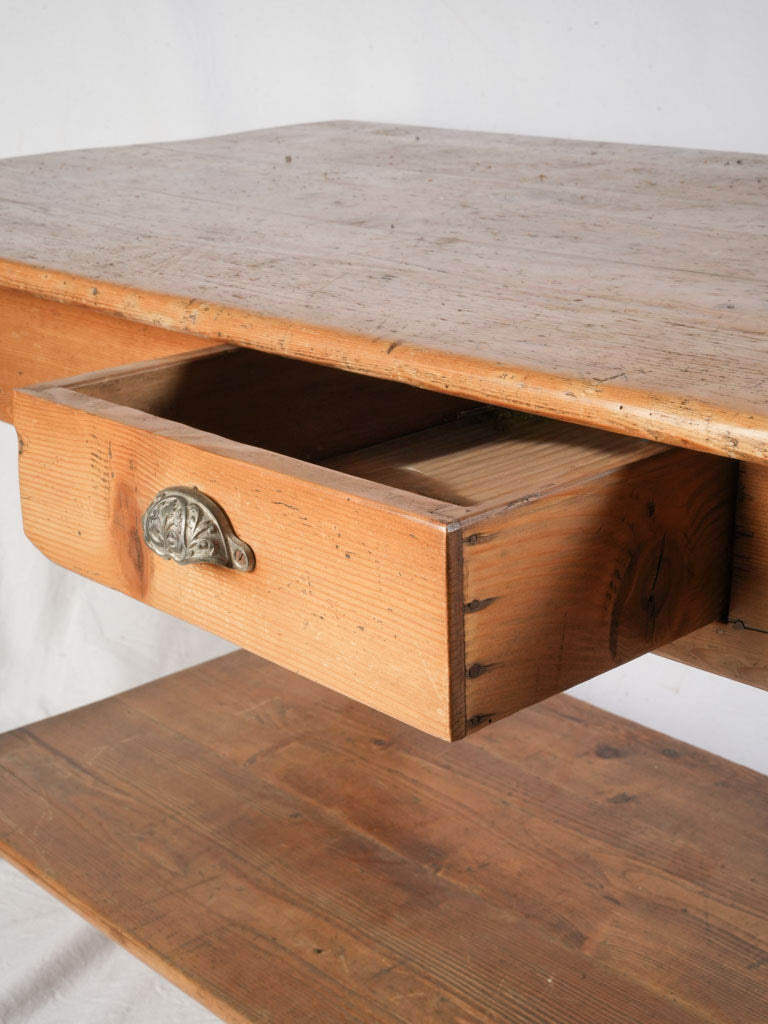Timeworn cloth merchant’s table