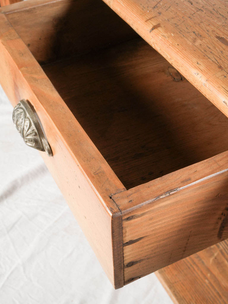 Subtly shaped legged French table