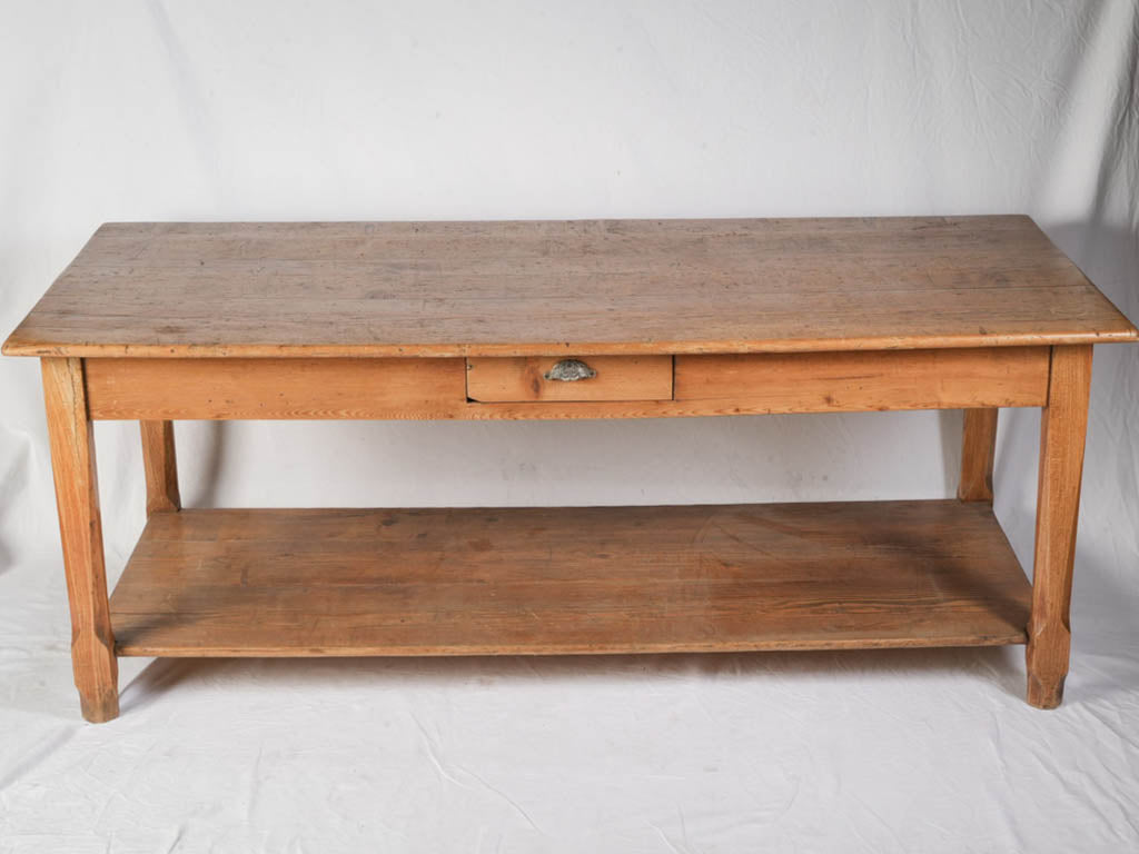 Antique pine-based French table