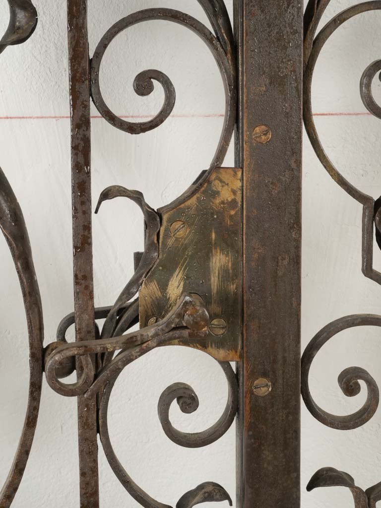 Ornate historic wrought iron door