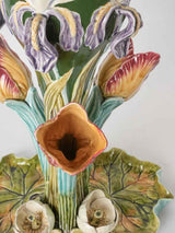 Vintage 1920s French floral art vases