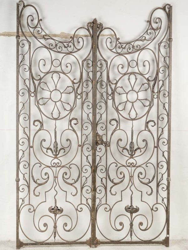 Exquisite artisan iron entrance gate