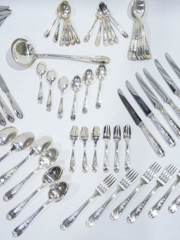 Intricate stainless steel dinner forks