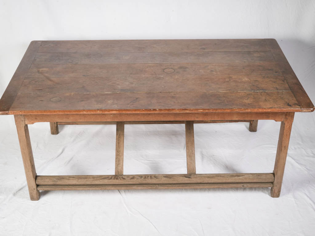 Textured walnut wooden console desk  