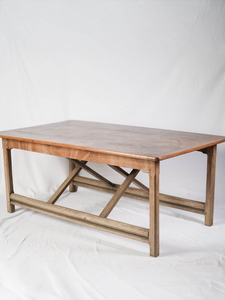 Elegant walnut folding console table  