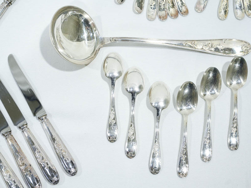Vintage Louis XV-style dinner forks