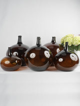 Traditional handcrafted French amber bottle
