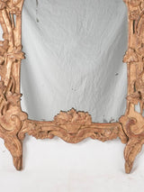 French Rococo gold-finished reflective mirror